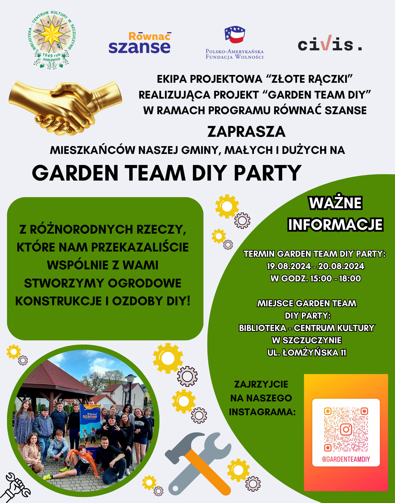 GARDEN TEAM DIY PARTY