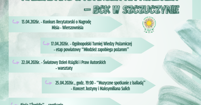 Zajrzyjcie do naszego kalendarza i sprawdźcie, co dla Was przygotowaliśmy!