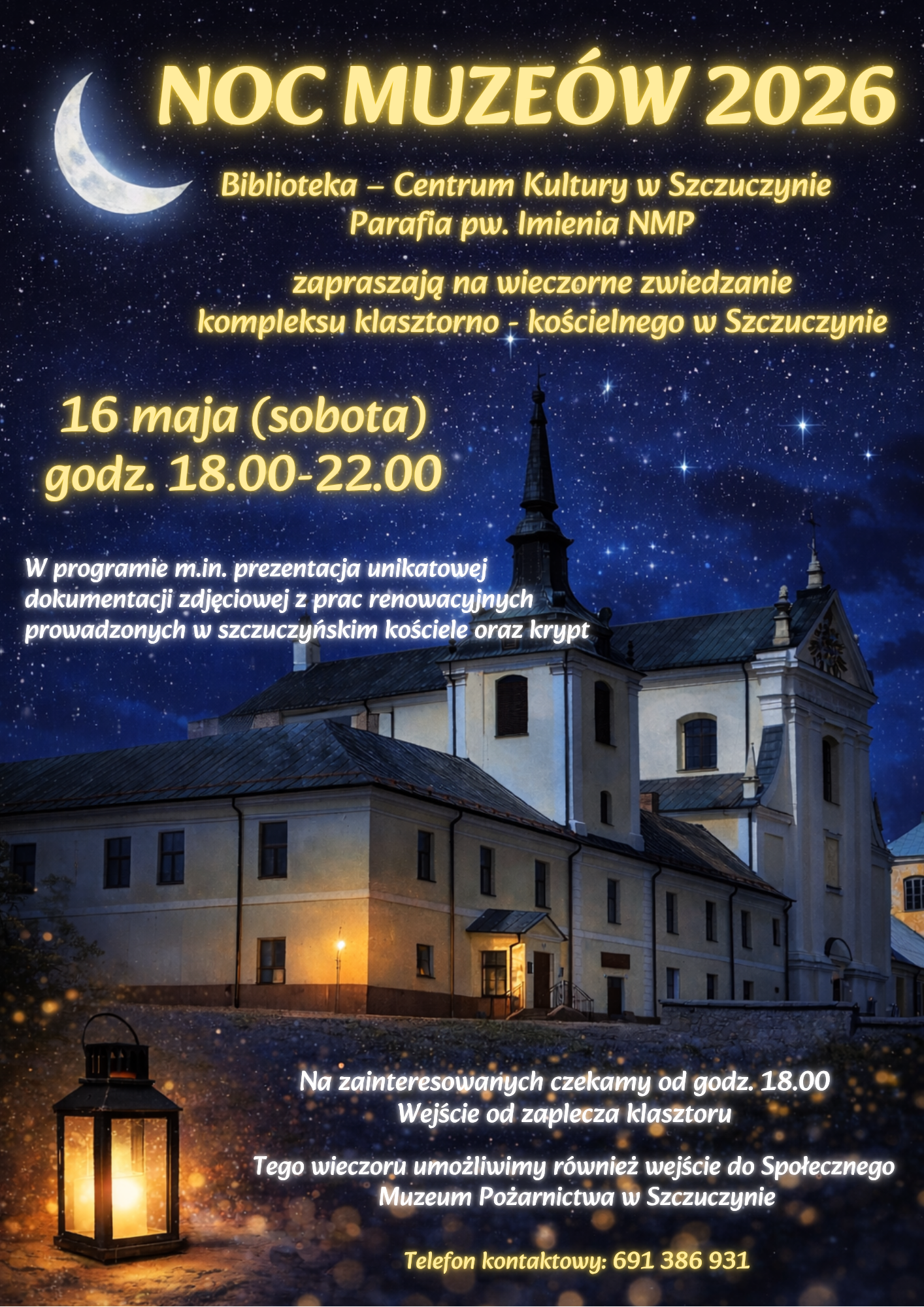 Przyjdźcie i poczujcie magię historii po zmroku!