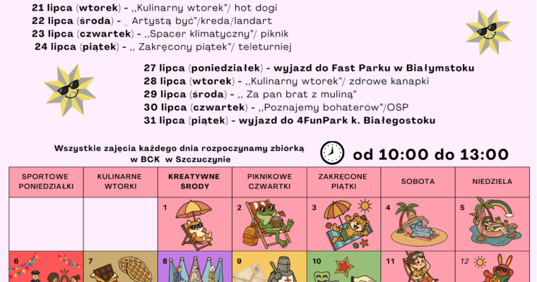 KULTURALNE WAKACJE 2026